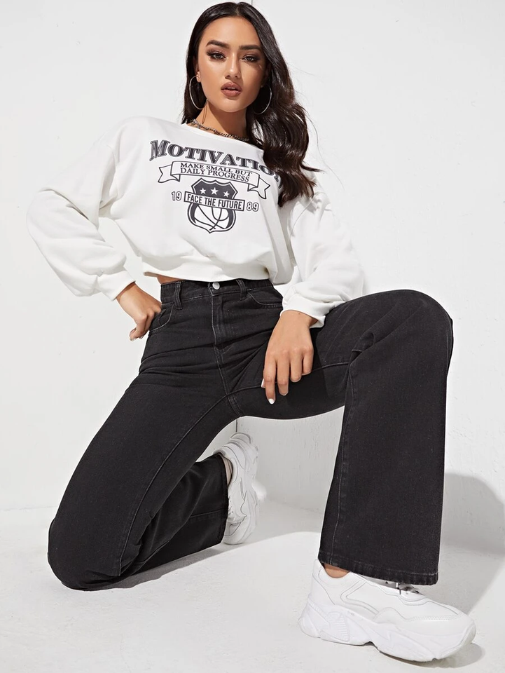 Women’s Baggy Jeans for Girls, High Waist Wide Leg Loose Fit Denim Jeans