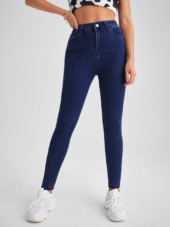 Women's Skinny Fit Jeans (High Rise | Ankle Length | Stretchable Fabric) (Available in Plus Sizes)