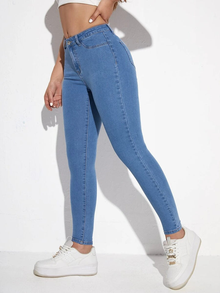Women's Skinny Fit Jeans (High Rise | Ankle Length | Stretchable Fabric) (Available in Plus Sizes)