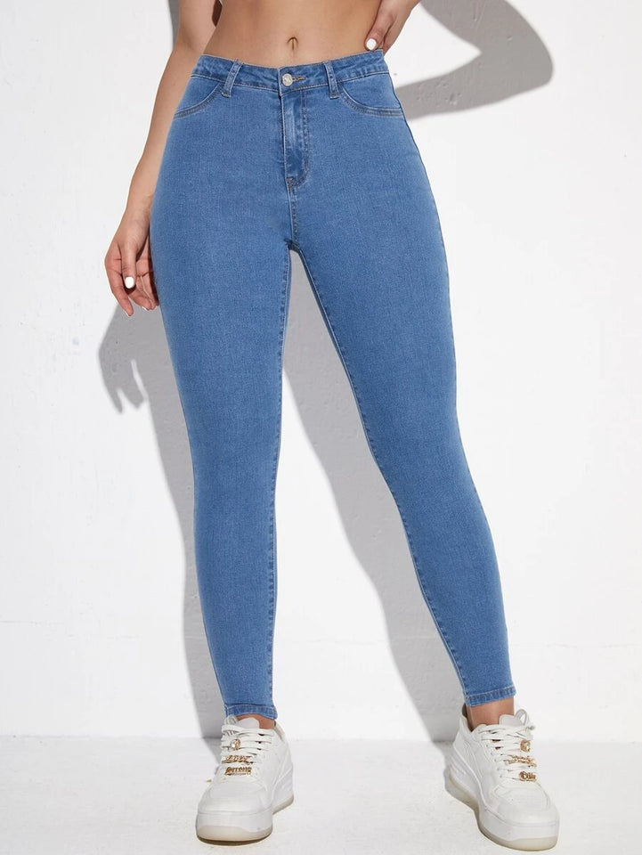 Women's Skinny Fit Jeans (High Rise | Ankle Length | Stretchable Fabric) (Available in Plus Sizes)