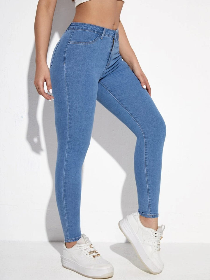 Women's Skinny Fit Jeans (High Rise | Ankle Length | Stretchable Fabric) (Available in Plus Sizes)