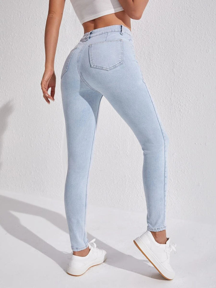 Women's Skinny Fit Jeans (High Rise | Ankle Length | Stretchable Fabric) (Available in Plus Sizes)