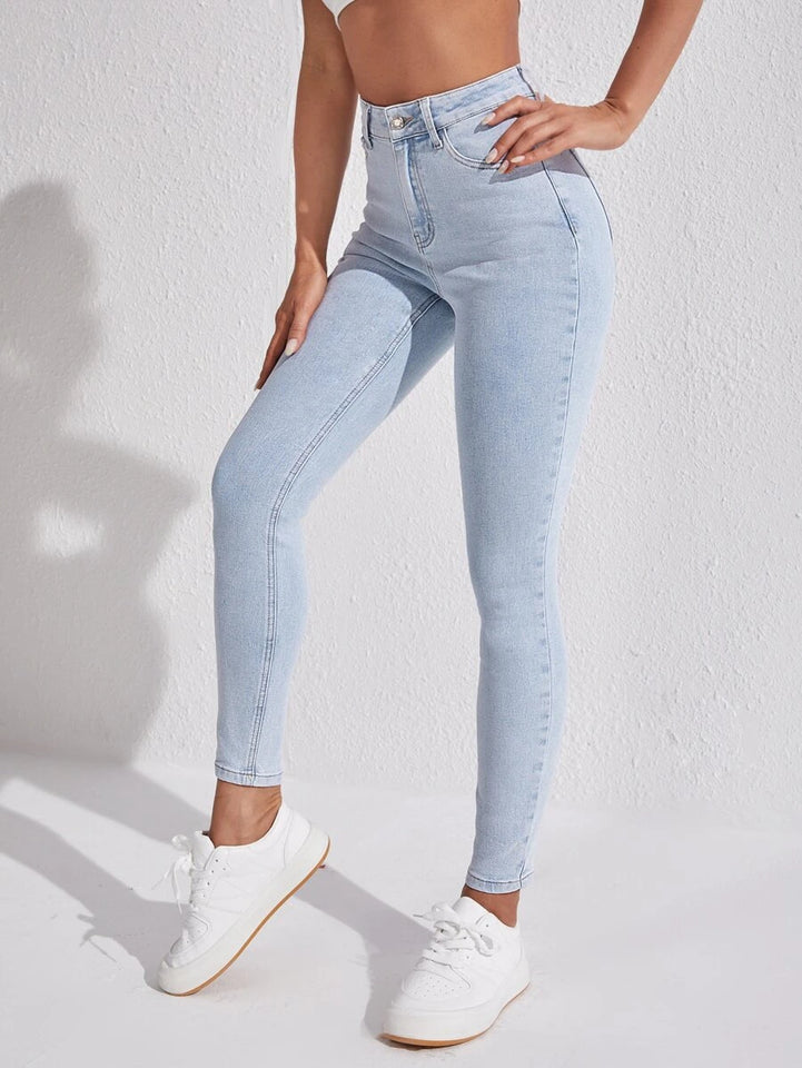 Women's Skinny Fit Jeans (High Rise | Ankle Length | Stretchable Fabric) (Available in Plus Sizes)