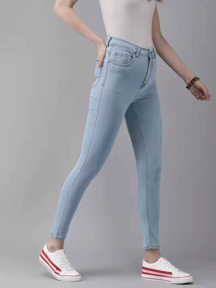 Women's Skinny Fit Jeans (High Rise | Ankle Length | Stretchable Fabric) (Available in Plus Sizes)