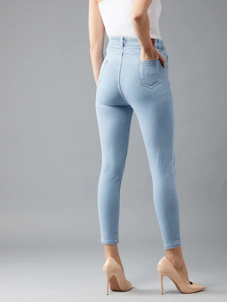 Women's Skinny Fit Jeans (High Rise | Ankle Length | Stretchable Fabric) (Available in Plus Sizes)