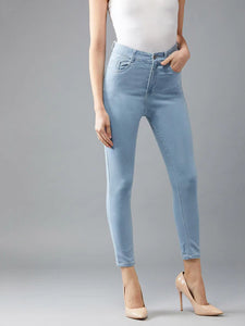Women's Skinny Fit Jeans (High Rise | Ankle Length | Stretchable Fabric) (Available in Plus Sizes)