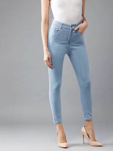 Women's Skinny Fit Jeans (High Rise | Ankle Length | Stretchable Fabric) (Available in Plus Sizes)
