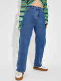 Women’s High Waist Wide Leg Jeans | Sky Denim Baggy Loose Fit Full Length Jeans for Women &amp; Girls | Casual Everyday Wear