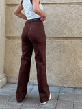 Women’s Baggy Jeans for Girls, High Waist Wide Leg Loose Fit Denim Jeans