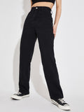 Women’s Baggy Jeans for Girls, High Waist Wide Leg Loose Fit Denim Jeans