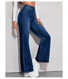 Women’s High Waist Wide Leg Jeans | Sky Denim Baggy Loose Fit Full Length Jeans for Women &amp; Girls | Casual Everyday Wear