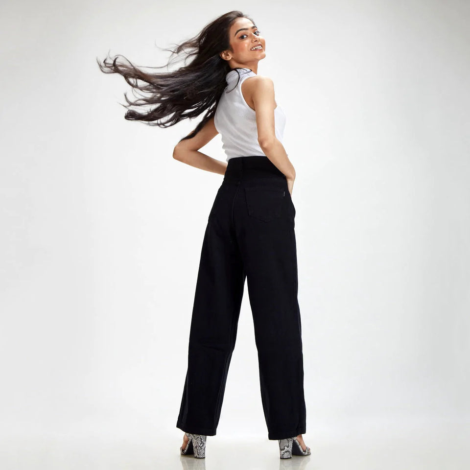Women’s Baggy Jeans for Girls, High Waist Wide Leg Loose Fit Denim Jeans
