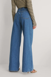 Women’s High Waist Wide Leg Jeans | Sky Denim Baggy Loose Fit Full Length Jeans for Women &amp; Girls | Casual Everyday Wear